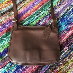 Coach cross body leather purse